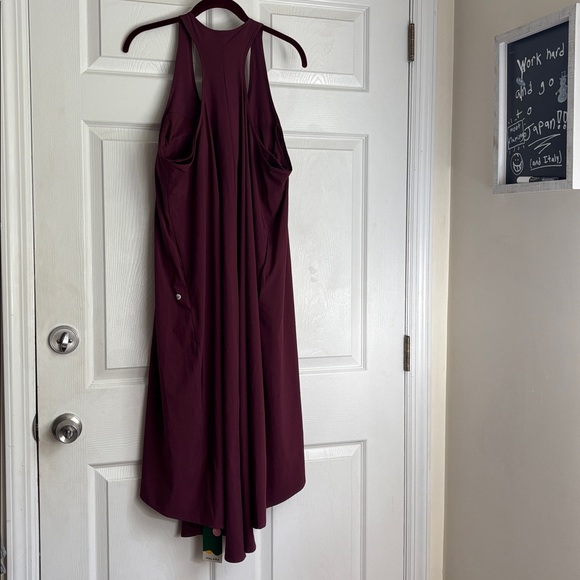 NEW Breezeful Racerback Side Pocket High Low Flowy Midi Quick Dry Casual Dress - Picture 3 of 15